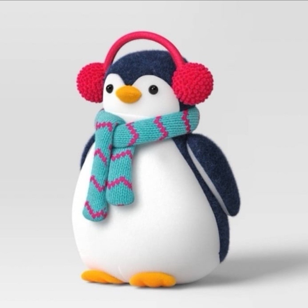 Penguin Plush Figurine Weighted Bottom - Wondershop
